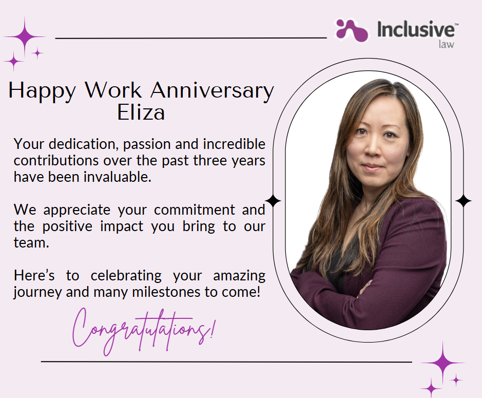 Happy Work Anniversary Eliza